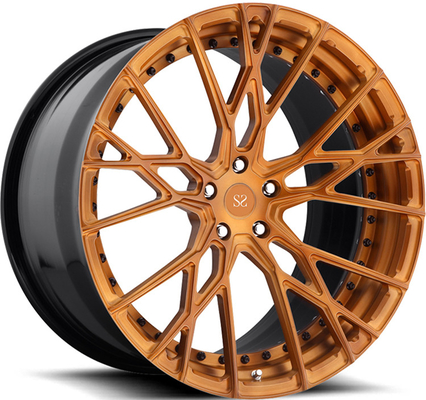 Matt Brown 2PC Forged Rims Wheels หลายซี่สำหรับ Lexus LS 22x10 22x11.5