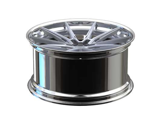 2 ชิ้น 20 นิ้ว 5x112 อลูมิเนียมล้อขัดเงาสีเทา Barrel สำหรับ Mercedes Bmw X3 Forged Rims