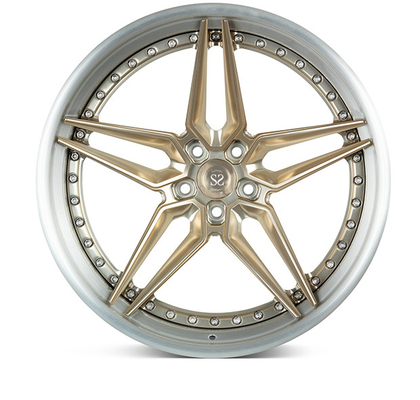 Custom Double 5 Spoke 3 Piece Forged Wheels สำหรับ Porsche Audi RS6 21x11.5