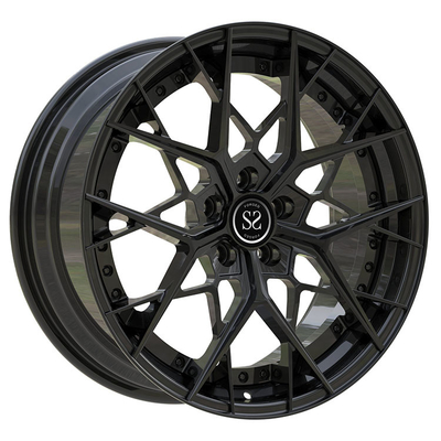 Fit สำหรับ Audi RS3 Gloss Black Muti-Spoke Custom อลูมิเนียมปลอมแปลงขอบ 5x112 Staggered 19 และ 20 นิ้ว