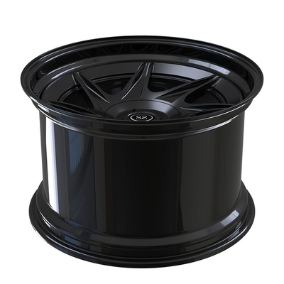 20 นิ้ว 13J กว้างกลอสสีดำ 2-PC ฟอร์จขอบอลูมิเนียมอัลลอยด์สำหรับ Nissan GTR 5x114.3