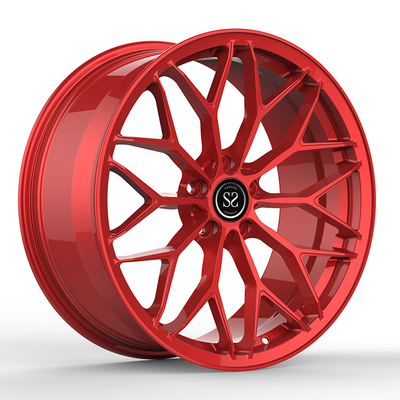 1 ชิ้น Forged Wheels Aluminium Alloy Rims Candy Red 45ET