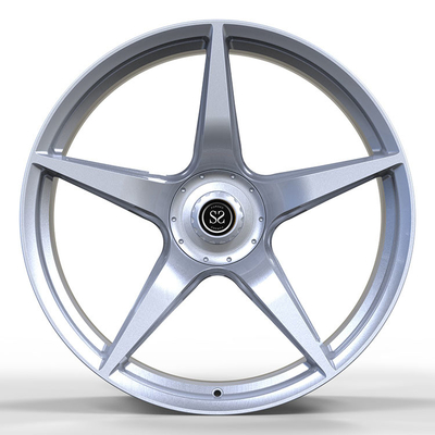Satin Silver 1 ชิ้น Forged Wheels Monoblock Rims 21inch 5x114.3 Fit To Ferrari F12