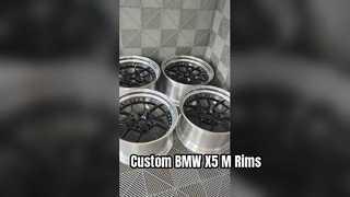 BMW X5 M F95 ขอบล้อ 2-PC แบบกำหนดเอง Polished Lip และ Gloss Black