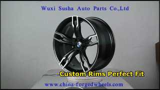 ขอบล้อ Machined Spoke Face แบบกำหนดเองแบบซาตินสีดำ 1-PC