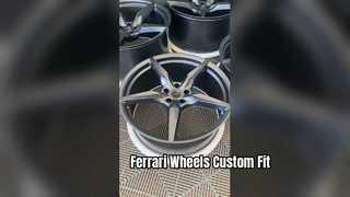 Gun Metal Custom 1-PC ล้อฟอร์จ 18~ 24 นิ้วสำหรับ Ferrari