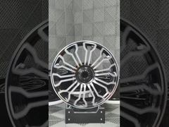 Porsche Replica 1-PC Forged Rims หน้าตัดสีดำ