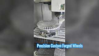 การกัด CNC ของดิสก์ศูนย์ล้อฟอร์จแบบหลายก้าน