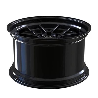 Staggered Black Face Lip 2 PC ล้อปลอมแปลง 19 นิ้วสำหรับ Toyota Supra Luxury Car Rims