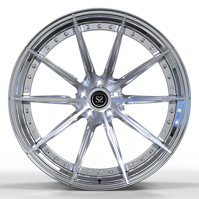 21x10.5 5 X112 2 ชิ้น Forged Wheels Clear Brushed Disc Aluminium Alloy Rims