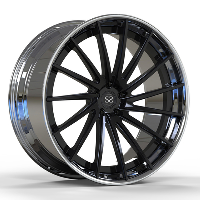 Rotational Concave Forged 2 Piece Wheels For Audi RS6 20inch Polished Rims