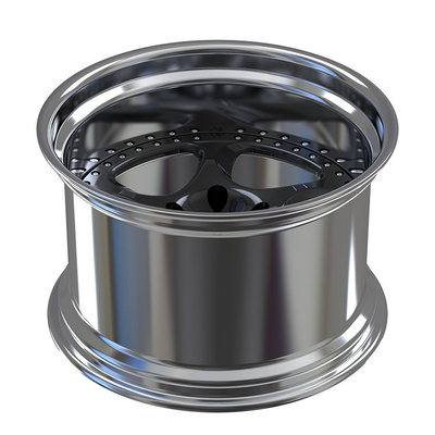 สำหรับ GT4 2-PC ฟอร์จขอบอลูมิเนียมอัลลอยด์เซ 19 20 นิ้ว Polish Barrel Gloss Black Disc Wheels