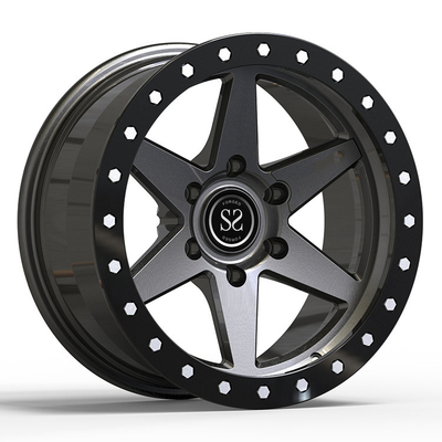21 ซม. Monoblock 1 ชิ้นล้อปลอมแปลงปืนโลหะลูกปัดล็อครถสปอร์ตขอบล้อแม็ก