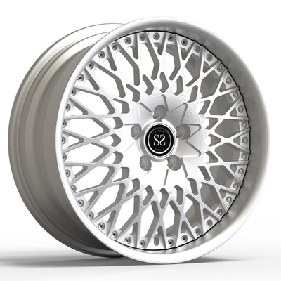 18X8 อลูมิเนียม 2 ชิ้นล้อฟอร์จโลหะเสร็จสิ้นสำหรับ Volkswagen Caddy Car Rims
