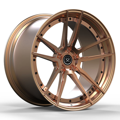 ขอบโลหะผสมปลอมแปลง 2 PC สีบรอนซ์ 18 19 20 21 22 23 นิ้วสำหรับ Porsche 991 996 963