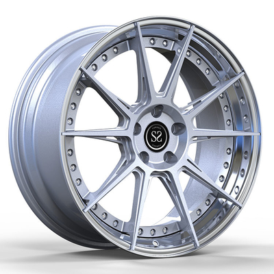 21 22 นิ้วฟอร์จ 2-PC อลูมิเนียมอัลลอยด์ขอบ Matt Silver สำหรับ Alfa Romeo Giulia