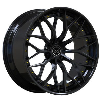 19inch Black 2 Piece Forged Wheels Aluminium สำหรับ BMW M2 ขอบรถยนต์นั่งส่วนบุคคล