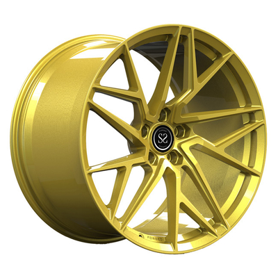 Monoblock 1 ชิ้น PC ล้อปลอมแปลง 20 นิ้วเซ Gold Spoke Discs