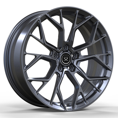 Monoblock Forged 1 Piece PC Rims Multi Spokes สำหรับ Audi S4 Gun Metal Discs Wheels