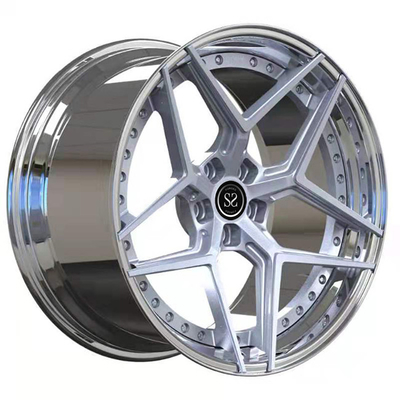 19inch 19x10 19x10.5 2 ชิ้น Forged Wheels Toyota Supra Stepped Lip Polished Rims