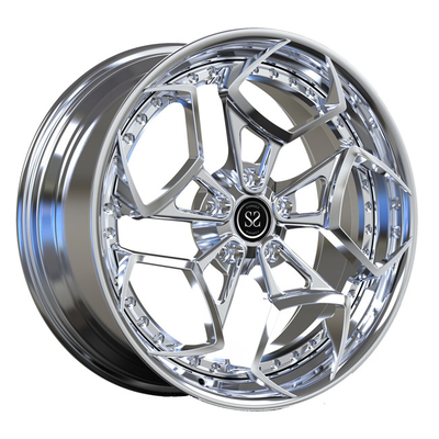 Chrome Wheels 2 ชิ้น Forged Custom Step Rims 20inch สำหรับ Mercedes Benz A35