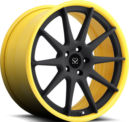 20x10.5 20x12 2PC Forged Rims Gloss Barrel Black Disc สำหรับ Nissan GT-R