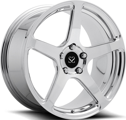 โครเมี่ยมขอบล้อปลอมแปลง 1 ชิ้น 22x9.5 22x10.5 นิ้วสำหรับ Dodge Challenger