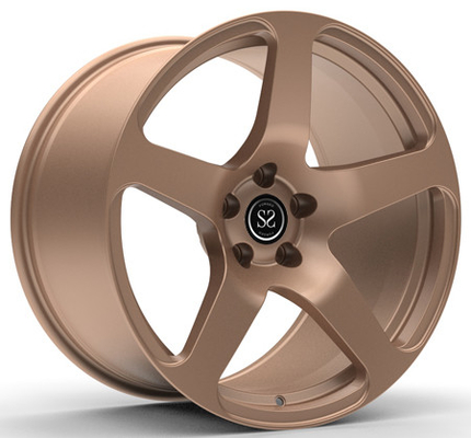 Monoblock 1 Piece Wheels Forged Rims For Mustang GT 19inch Concave Dark Bronze