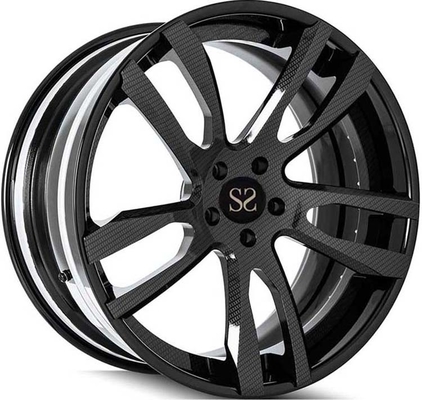 หน้าดำ 3PC ล้ออลูมิเนียมปลอมแปลง Ford Mustang 20x9.5 | 20x12.5