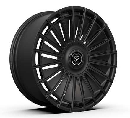 22inch 22x9.5 Monoblock Forged Rims Satin Black Floating Caps ล้อช่วง Land Rover