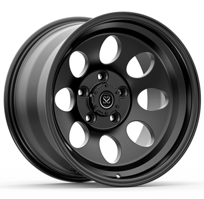 กำหนดเอง 1PC อลูมิเนียมปลอมแปลงขอบล้อ 17x10 5x127 ซาตินสีดำพร้อมลิปสำหรับรถจี๊ป Gladiator