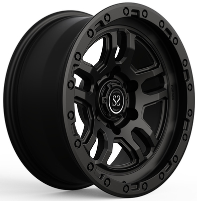 20x8.5 6x114.3 ขอบล้อ Monoblock ปลอมแปลงสีดำแบบกำหนดเองสำหรับ NISSAN NAVARA D23