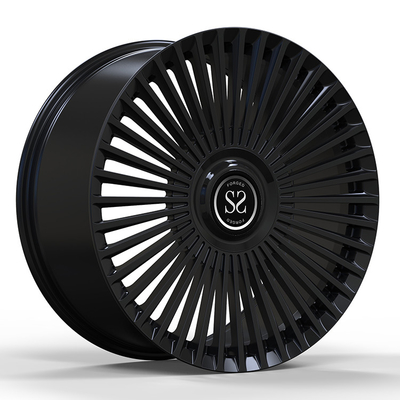 Custom 1PC โลหะอัลลูมิเนียมโกง RIms รอลล์สรอยซ์ ดาวน์ 22x10.5 สีดํา 5x120