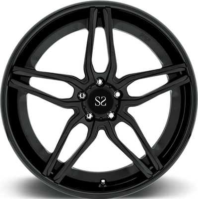 Black Spoke 1pc ล้อสแตนเลสโกหก 18 19 20 21 22 นิ้ว PCD 5x120 ล้อหรูตามสั่ง