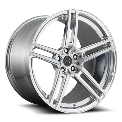 เงิน Monoblock 21 นิ้ว 1 ชิ้น ล้อโกหก Staggered สําหรับ Ferrari 488