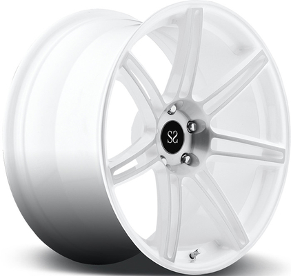 สําหรับเฟอร์รารี 5x114.3 ขาวหน้าเครื่อง 18 19 20 21 22 นิ้ว 1-PC โกลมสลัดล้อธรรมเนียม