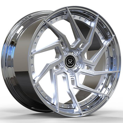 2020 เชฟโรเล็ต คอร์เวทต์ C8 22x10.5 5x114.3 ET36 Custom Forged 2-PC Rims Polished Lip