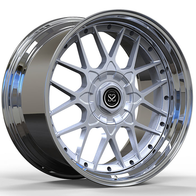 BMW M3 2016 ปี Custom Forged 2-PC Rims 20x9.5 และ 20x11 กระปุกเคลือบ + ดิสก์เงิน