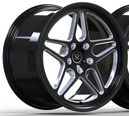 2018 BMW M2 19x9 และ 19x10 5x112 Custom Gloss Black+milling หน้าต่าง 1-PC แขวนโกหก