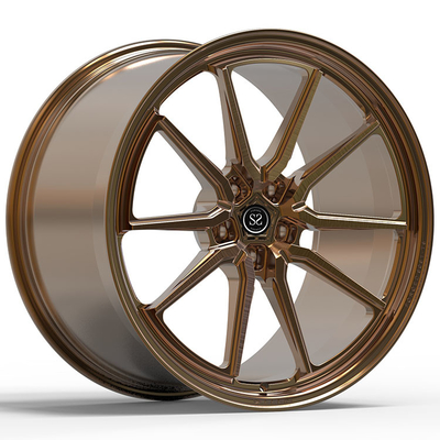G70 BMW 760 Custom 1-PC โครงขอบโกหก 22x9.5 และ 22x11 ทองแดงกระจ่าง