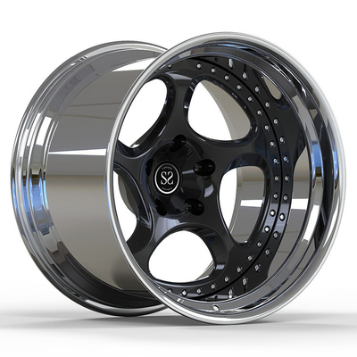 Porsche 997 5x130 Big Lip 5x130 19 นิ้วล้อโปแลนด์ 2 PC Forged Staggered