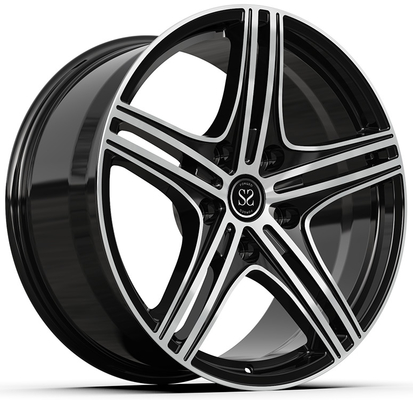 SLS AMG 1 ชิ้น ล้อโกหก Custom Gloss ดํา สีสันหน้า 20x10.5 และ 21x12