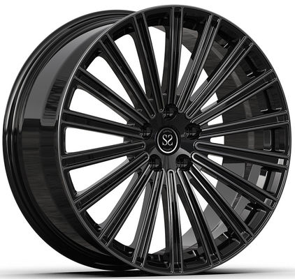 ขนาด 22x9.5 และ 22x11 สีดํากระจ่าง เครื่องจักร 1 ชิ้นล้อโกหกสําหรับ G70 BMW