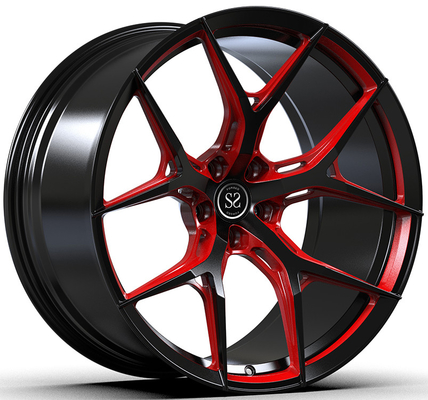 ขอบล้อ Monoblock ปลอมแปลงสีดำเงาแบบกำหนดเอง Alfa Romeo Giulia 20x9.5 20x11 5x110 Bolt Pattern