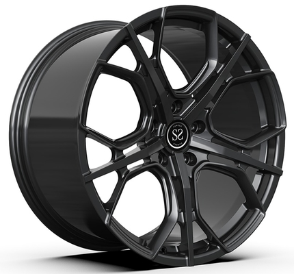 ล้อฟอร์จสีดำเงา 21x9 ET23 / 21x10.5 ET38 / 5x112 / 66.6 สำหรับ BMW G31 520D Touring ปี 2018