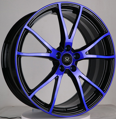 Tesla Model 3 Goss สีดําและสีน้ําเงินหน้า 20x9.0 และ 20x10 1-PC กระบอกโกหก