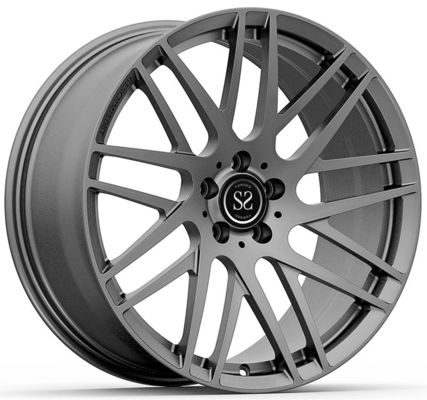 ล้อฟอร์จ 1 ชิ้น สีเทาอ่อน สไตล์ Brabus ขนาด 22x9.5 และ 22x11.5 สำหรับ AMG GT43