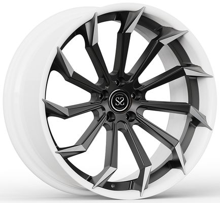 M3 F80  20 and 21 Custom 2-PC Forged Rims White Barrel and Black Discs