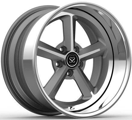 19x10 และ 20x14 3 ชิ้นล้อโกหก สวยลิปและดิสก์สีเทาสําหรับคอร์เว็ต c6 z06 ปี 2008