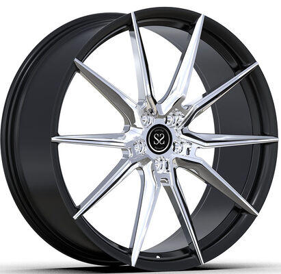สไตล์การปรับแต่ง Custom 1-PC Rims หน้าเคลือบและกระบอกสีดํา 20 